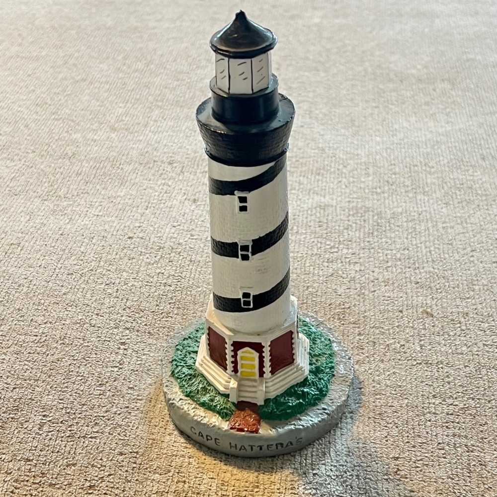 Cape Hatteras Lighthouse Figurine Outer Banks North Carolina Nautical Souvenir